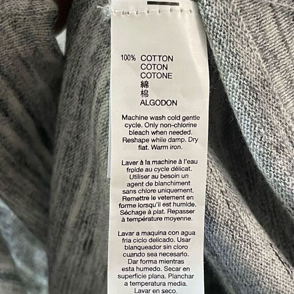 GAP heather gray, lightweight open cardigan w/ batwing sleeves - Picture 4 of 6